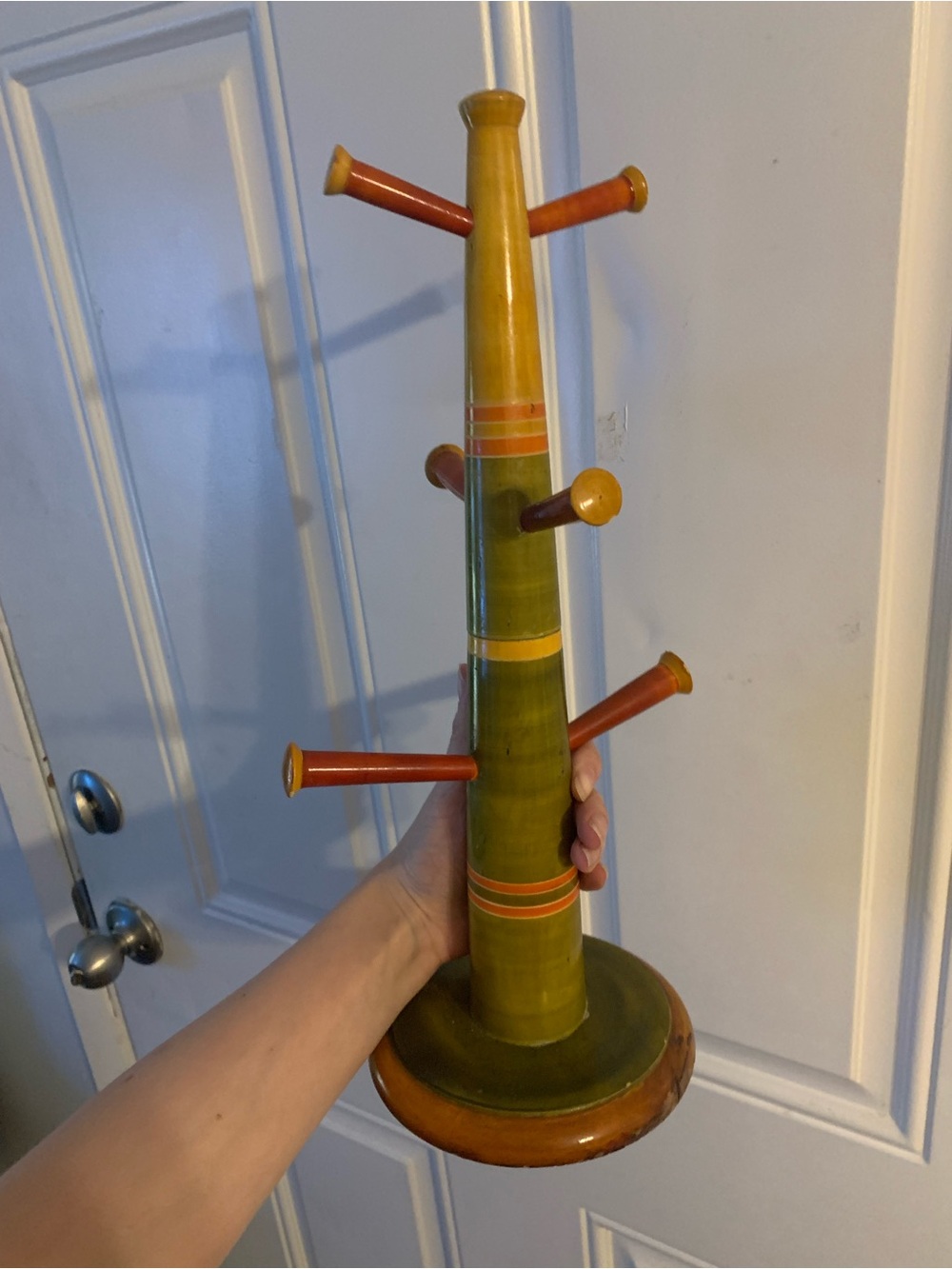 Retro Groovy Mug Holder Coffee Mug Rack Holder Vintage 70s